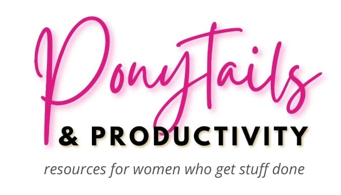 Ponytails & Productivity logo